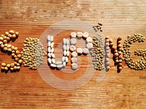 Written with legumes