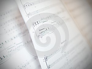 Written Music Notation Sheet