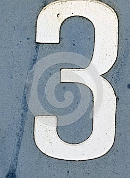 Written Wording in Distressed State Typography Found NumberThree 3 Ransom Note