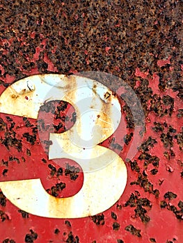 Written Wording in Distressed State Typography Found NumberThree 3 Ransom Note