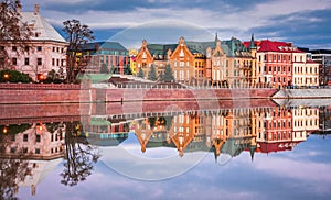 Wroclaw, Poland - Cathedral Island and Oder River