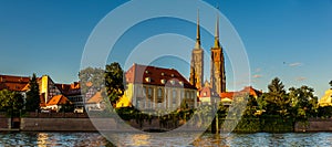 Wroclaw, Poland- Panorama of the historic and historic part of the old town