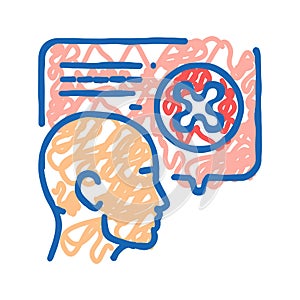 wrong answer icon doodle illustration