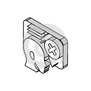 wrong answer isometric icon vector illustration