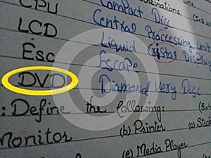 Wrong and funny abbreviations in test photo