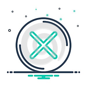 Mix icon for Wrong, incorrect and erroneous