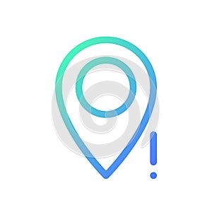Wrong pin location pixel perfect gradient linear ui icon