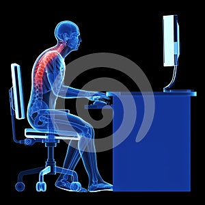 Wrong sitting posture