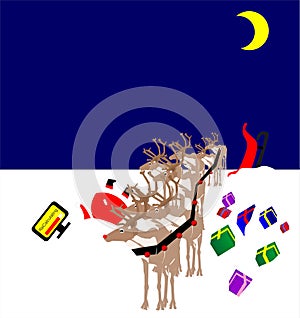 Wrong turn too sharp for poor old Santa