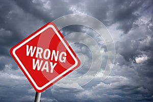 Wrong way