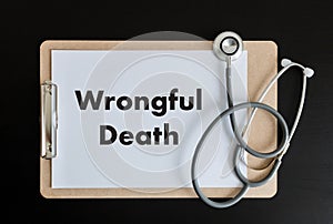 Wrongful Death Doctor talk and patient medical working at offi