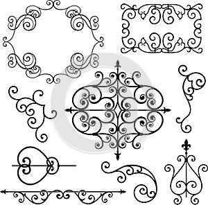 Wrough iron ornaments