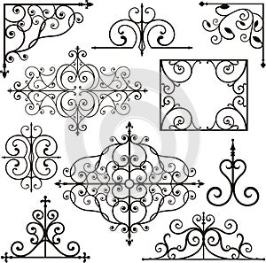 Wrough iron ornaments