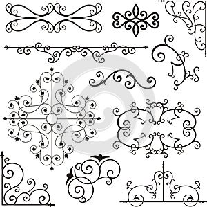 Wrough iron ornaments