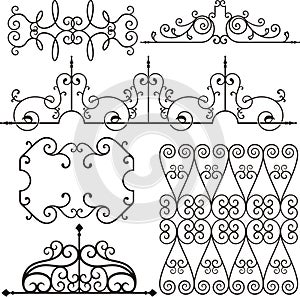 Wrough iron ornaments