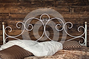 Wrought iron bed