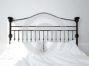 Wrought iron bed. Double bed.