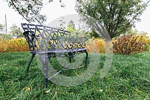 Wrought-iron bench