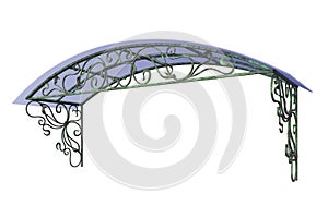 Wrought iron canopy