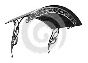 Wrought iron canopy