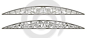 Wrought iron canopy