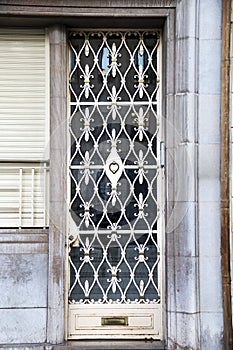 Wrought iron details on facade in Alcoy photo