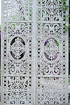 Wrought iron door