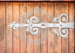 Wrought iron door hinge