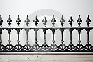 Wrought iron fence