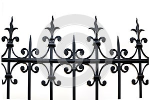 Wrought iron fence