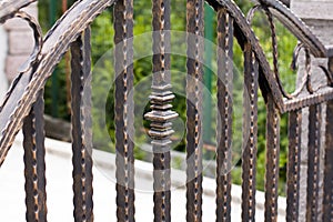 Wrought iron fence