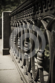 Wrought Iron Fence Detail