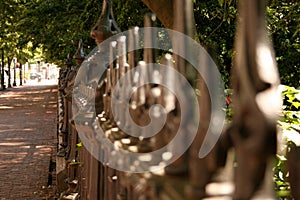 Wrought Iron Fence Surrounding Boston Common