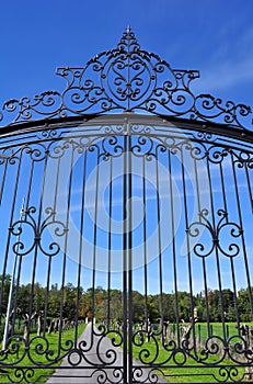 Wrought iron gate