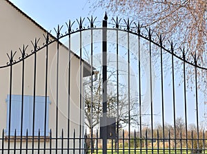 Wrought iron gate