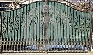 Wrought iron gate