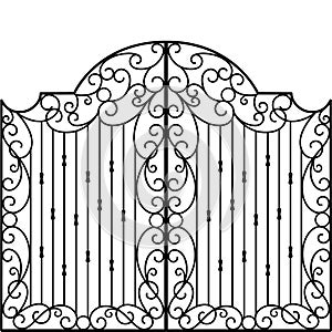 Wrought Iron Gate, Door,