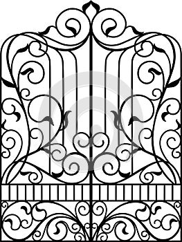 Wrought Iron Gate, Door,