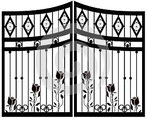 Wrought Iron Gate, Door, Fence