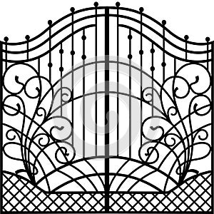 Wrought Iron Gate, Door, Fencet