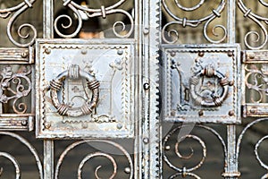 Wrought iron gate of Salisbury Cathedral