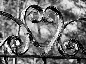 Wrought iron heart