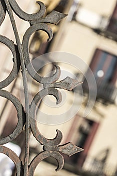 Wrought iron railing