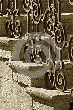 Wrought iron railing