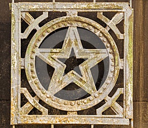 Wrought Iron Russian Star Decoration