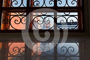 Wrought iron window