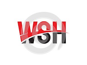 WSH Letter Initial Logo Design Vector Illustration photo