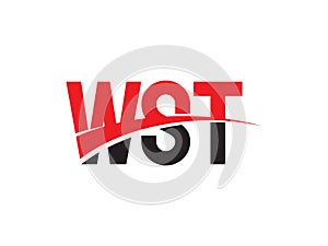 WST Letter Initial Logo Design Vector Illustration