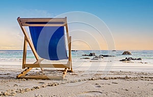 Wtaching the sunset from deck chair at white beach in Ko Lipe, Thailand