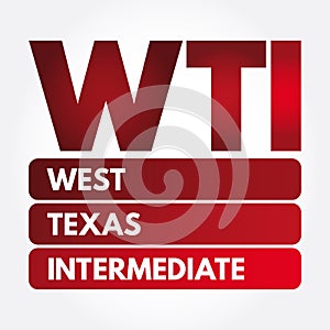 WTI - West Texas Intermediate acronym
